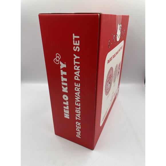 Hello Kitty Holiday Party Christmas Paper Tableware Party Set! NEW In Box 2024 - Picture 7 of 9